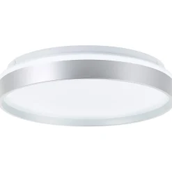 Brilliant Deckenleuchte Britt 33cm silber/weiß 22W 2300lm stufenlos dimmbar