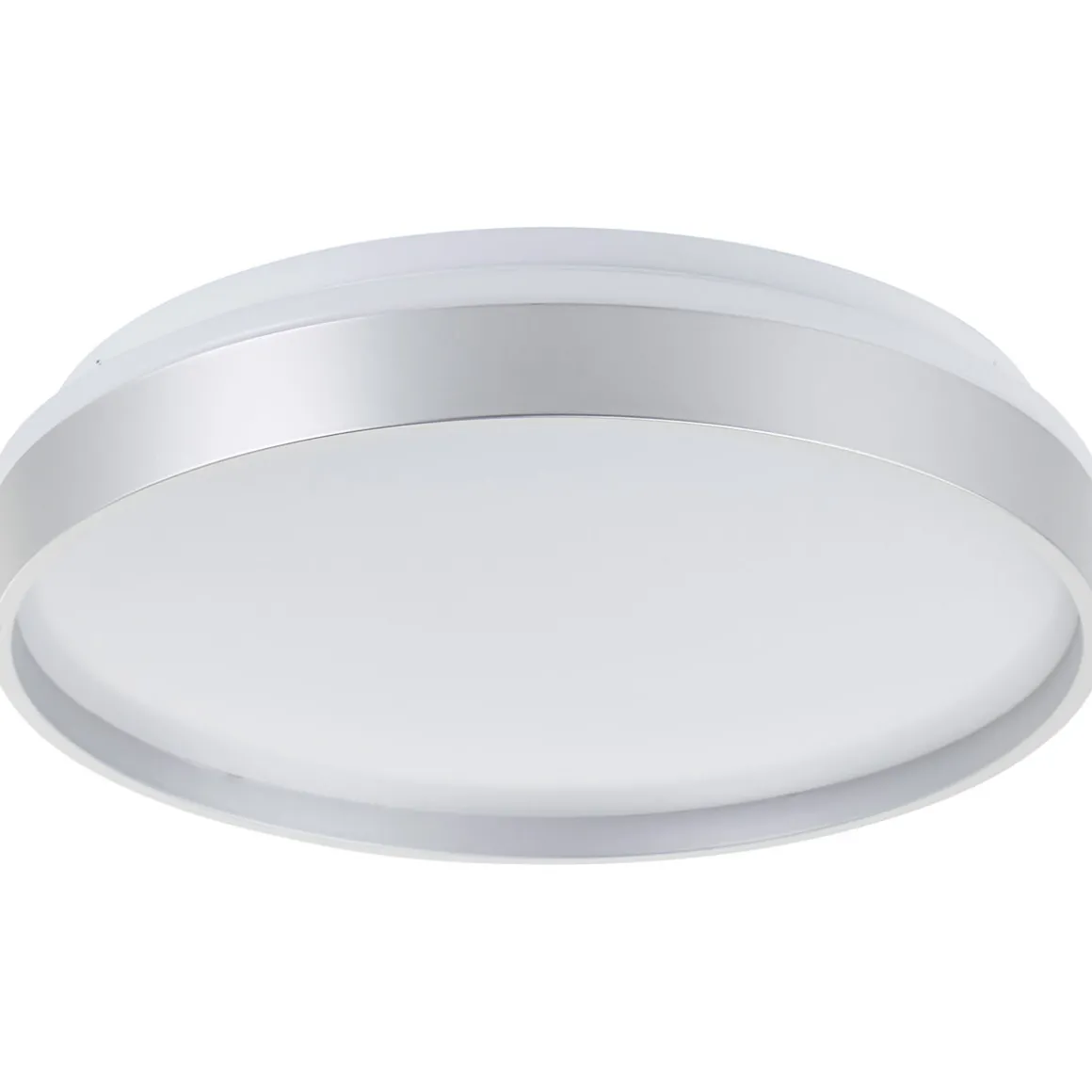 Brilliant Deckenleuchte Britt 33cm silber/weiß 22W 2300lm stufenlos dimmbar