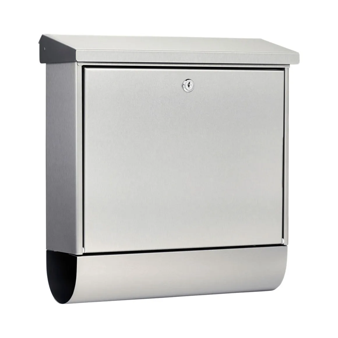Burg Wächter Briefkasten Inoxstar 4710 mit Zeitungsfach silber