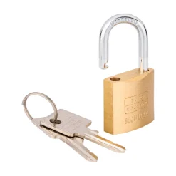 Burg Wächter Vorhängeschloss-Set Quadro 405 30 GL 28,9 x 48,9 x 11,8 mm Messing