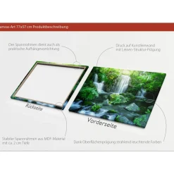 Canvas-Art Wasserfall 60 x 80 cm