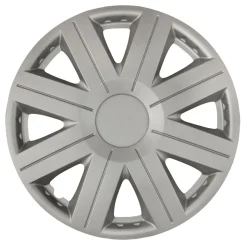 Cartrend Radzierblende „Active“, 4 Stück, silber