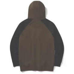 CAT Colorblock Hooded Sweatshirt army moss-black Gr. 2XL