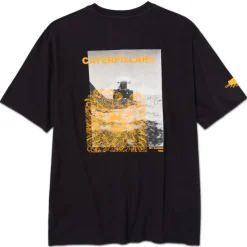 CAT Graphic T-shirt anthrazit Gr. M