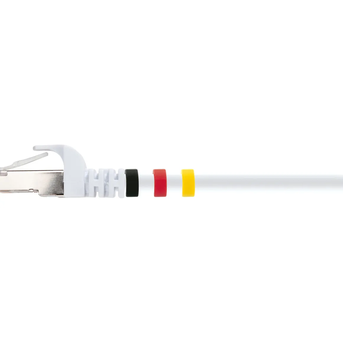 CAT7 Netzwerkkabel S/FTP 3Farbclips 15mweiss