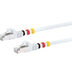 CAT7 Netzwerkkabel S/FTP 3Farbclips 15mweiss
