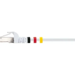 CAT7 Netzwerkkabel S/FTP 3Farbclips 5,0mweiss