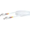 CAT7 Netzwerkkabel S/FTP 3Farbclips 2,5mweiss