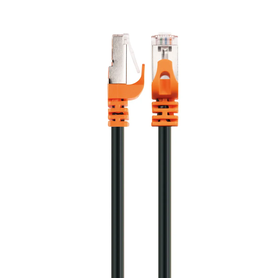 CAT7 Netzwerkkabel S/FTP 10m orange/sw