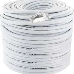 CAT6 Netzwerkkabel SF/UTP 50,0m weiss