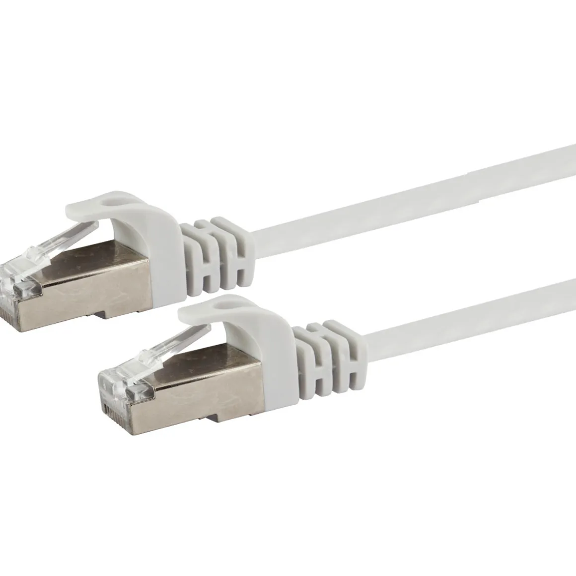 CAT6 U/FTP Netzwerk Flachkabel 5,0 mweiss