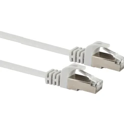 CAT6 U/FTP Netzwerk Flachkabel 5,0 mweiss