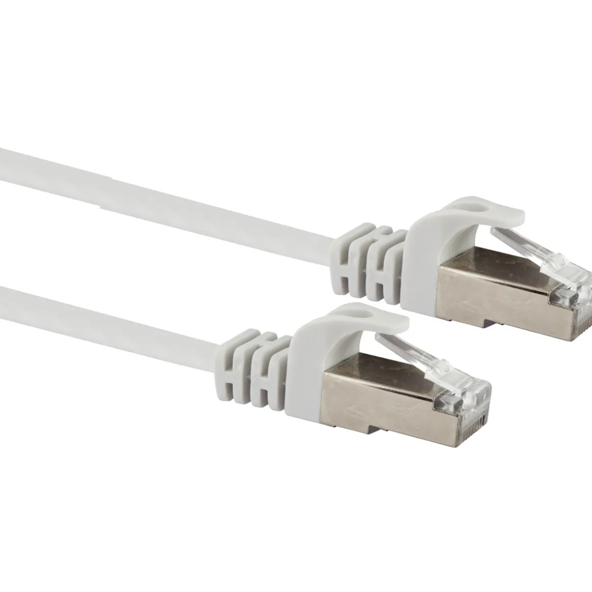 CAT6 U/FTP Netzwerk Flachkabel 10m weiss