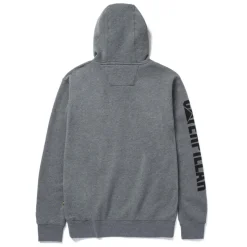 CAT Zip Hoodie Banner Gr. XL dunkelgrau