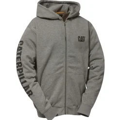 CAT Zip Hoodie Banner Gr. XL dunkelgrau