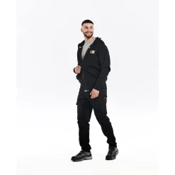 CAT Zip Hoodie Banner Gr. 2XL schwarz