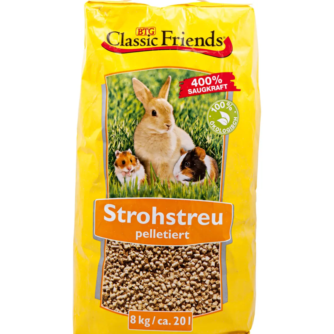 Classic Friends Strohstreu 8kg/ca.20lpelletiert