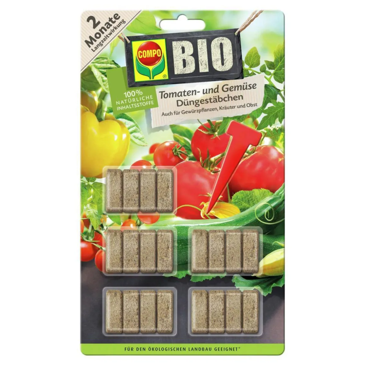Compo BIO Tomaten- und Gemüse Düngestäbchen 20 Stäbchen