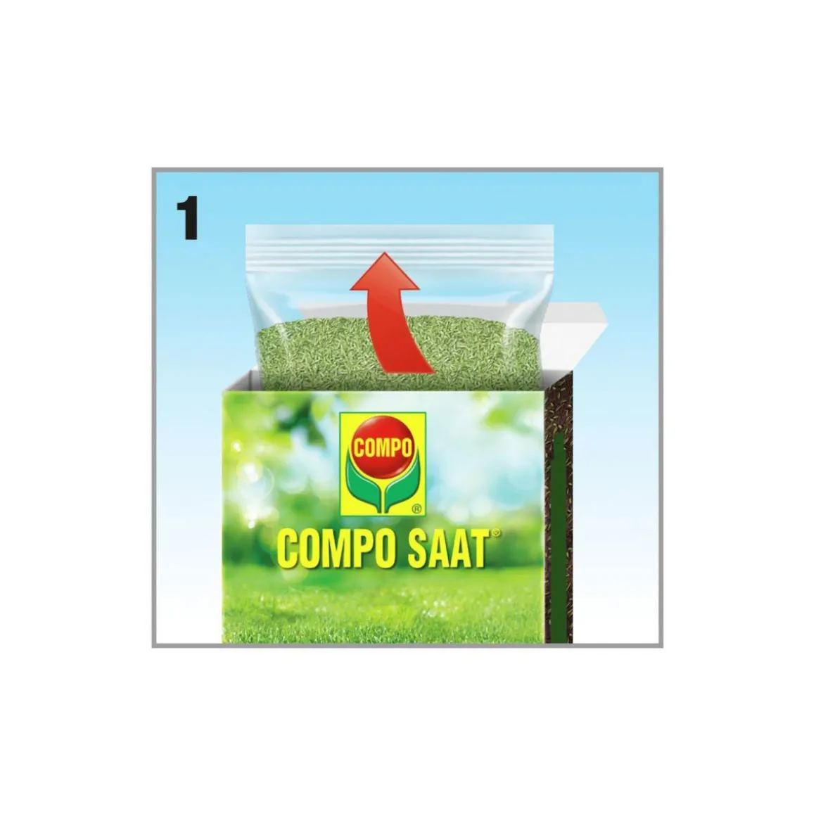 Compo SAAT Schatten-Rasen 300 g für 15 m²