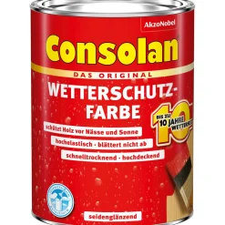 Consolan Wetterschutz-Farbe braun 0,75 L