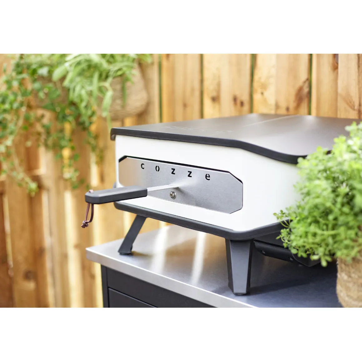 Cozze 13" Pizzaofen Elektro 230V m/Tuerund Pizzastein. 2200W.