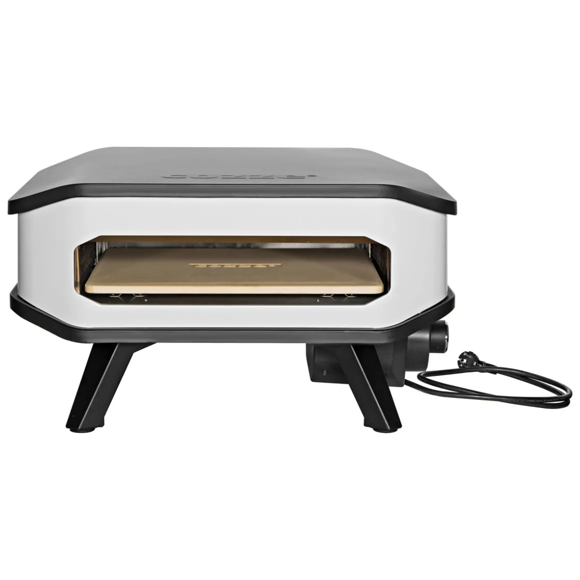 Cozze 13" Pizzaofen Elektro 230V m/Tuerund Pizzastein. 2200W.