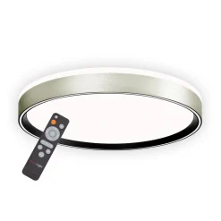 Decken-Wandleuchte SHINING PLUTO LED ALU 1800K 24W