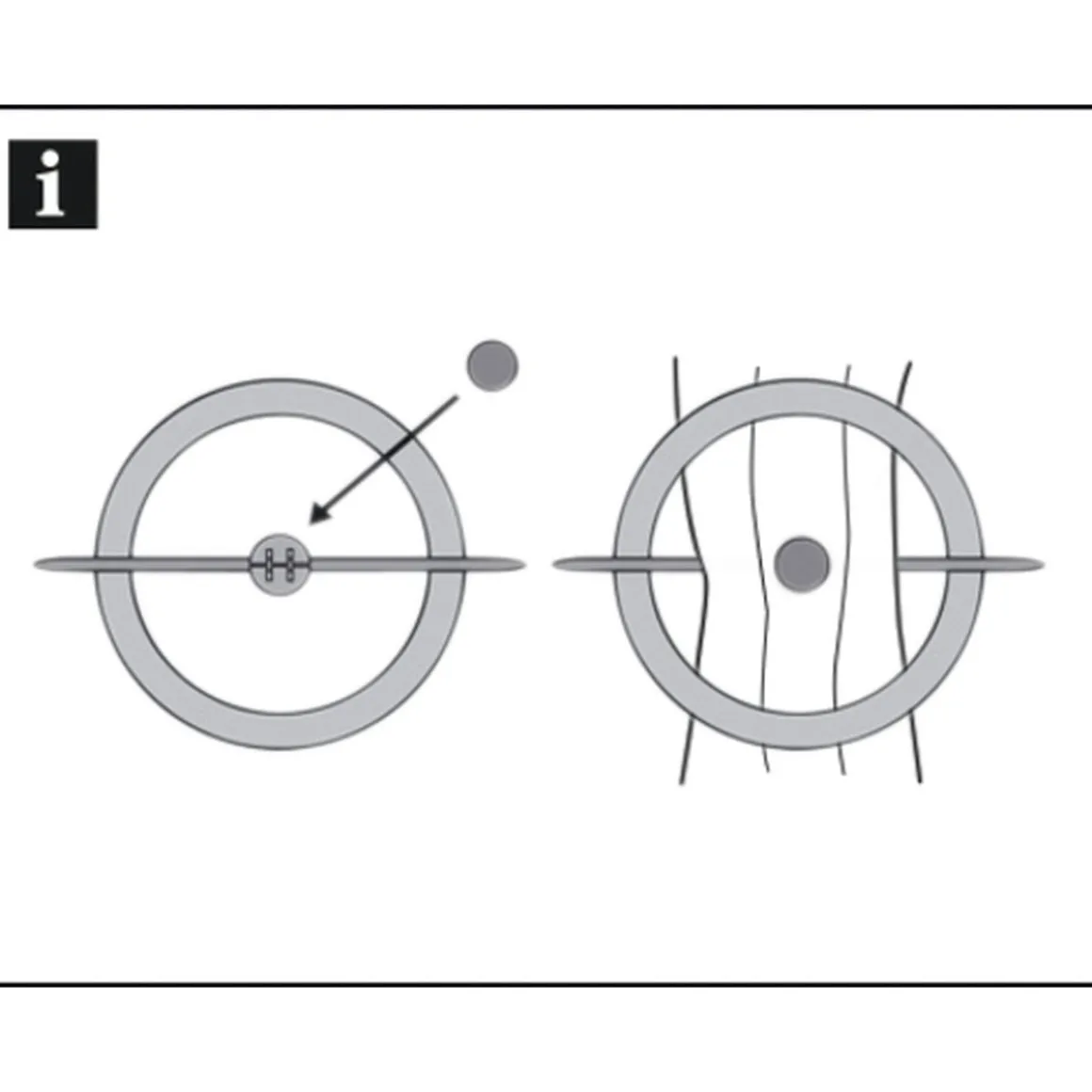 Dekoring m. Stab u. Magnet 18cm edels.optik