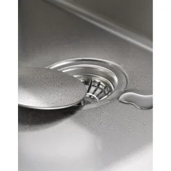 Design Abdeckung fuer runde Siebkorbventile 92mm,Edelstahl glaezend