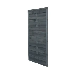 Dichtzaum 90 x 180 cm glatt Kiefer dunkel- grau gebeizt