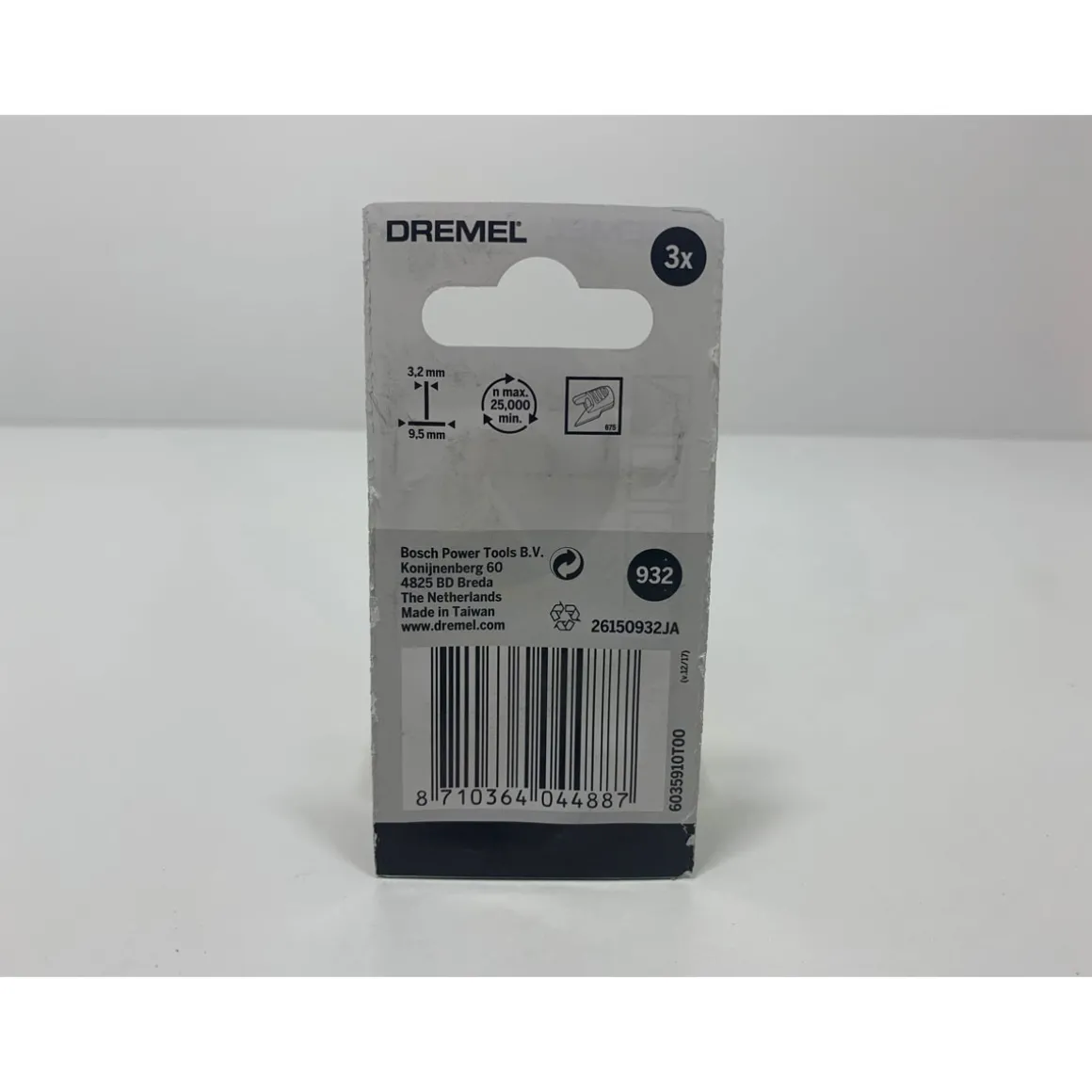 DremelAluminiumoxid-Schleifstein Durchmesser 9,5 mm