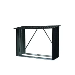 Durabil Metall-Kaminholzregal 217 x 155 x 89 cm grau