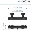 Duschthermostat London,schwarz-matt, 1/2Verbruehschutz und Wassersparfunktion