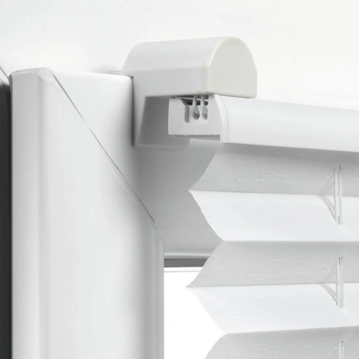 Easy-Fix Plissee 65x130 weiss2 Bedienschienen