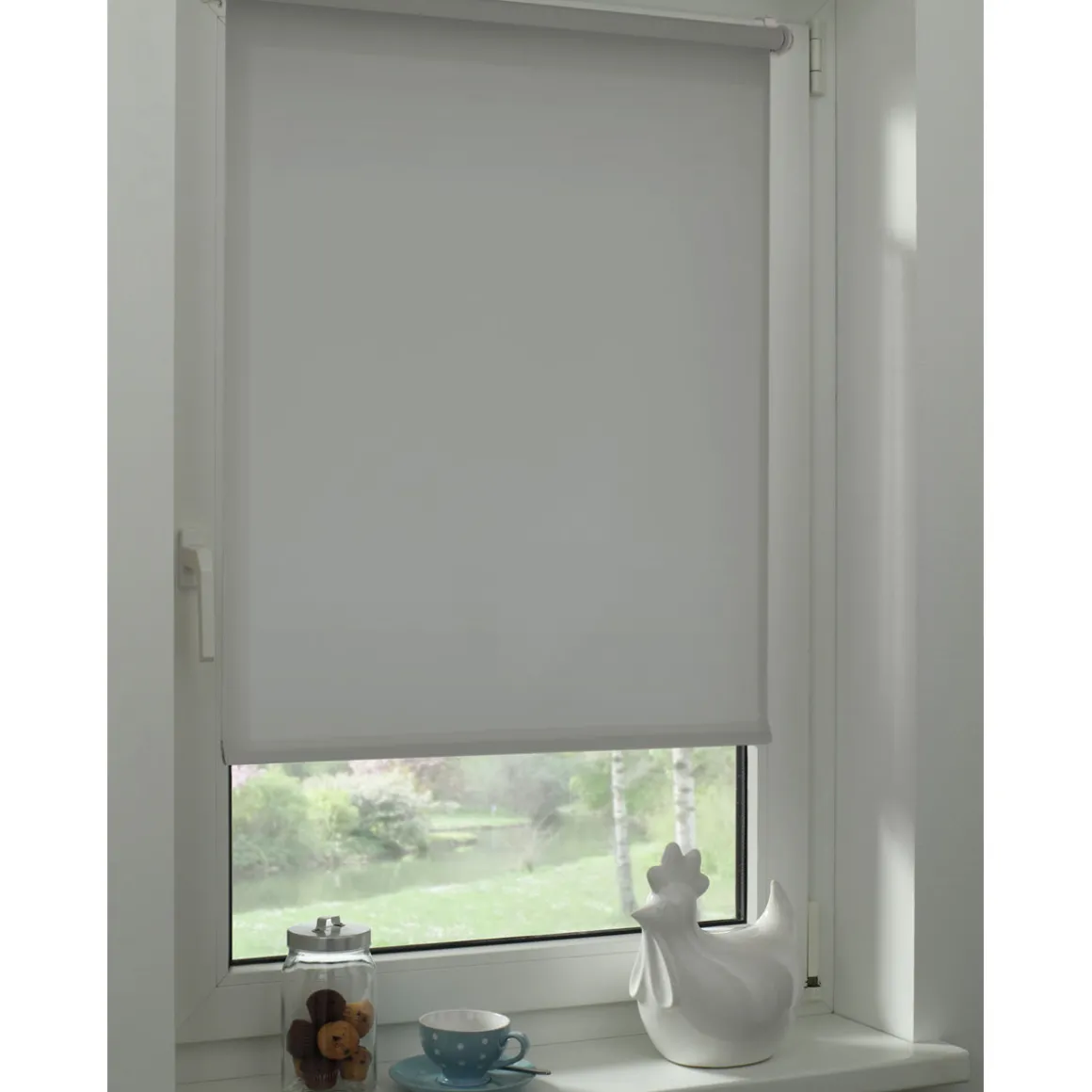 EasyFix Rollo steingrau 45x150cm
