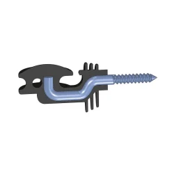 Eckisolator Super Durchmesser 8 mm schwarz 6 Stück