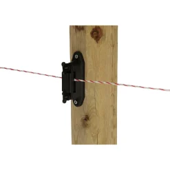 Eck- und Streckenisolator Profi schwarz für 40 mm 10 Stück