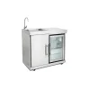 Edelstahl-Erweiterungsmodul mit Küchenschrank und Spülbecken