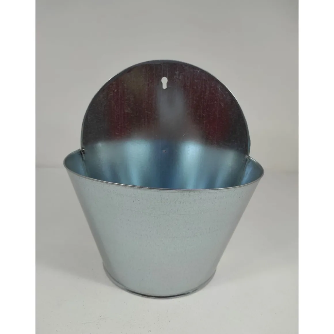 Eimer-Wandampel halbrund 26 cm verzinkt