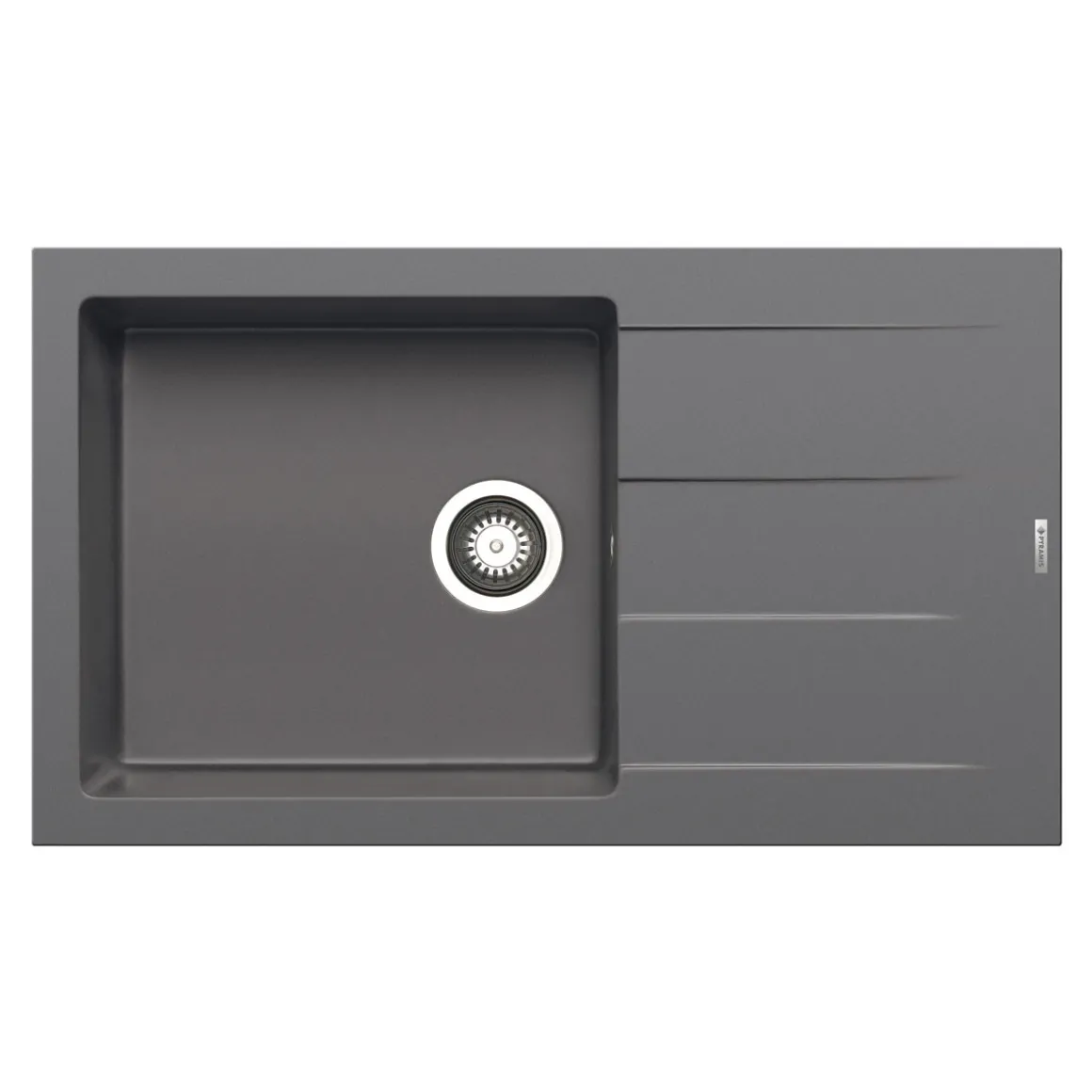 Einbauspuele ATHLOS PLUS 86x50 cm 1B 1DIron grey