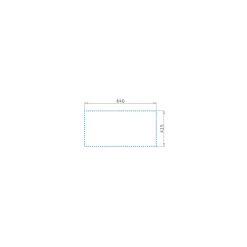 Einbauspuele ATHLOS 86x43,5 cm 1B 1DGranit Carbon