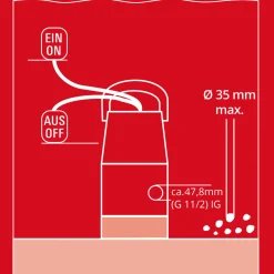 Einhell GC-DP7035LL Schmutzwasserpumpe