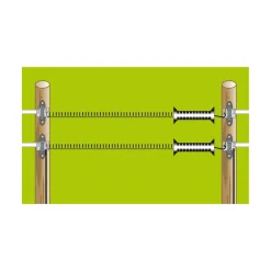 Elektrozauntür E-line schwarz 4,5-9 m Dehnbarkeit