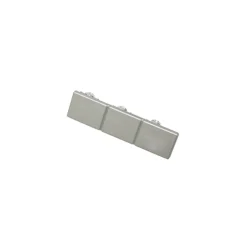 Endstück für 3lfg Schine silber