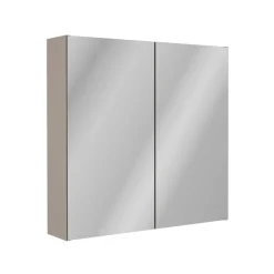 Fackelmann Compactline Spiegelschrank Kaschmir 2 Türen 700x680x156mm Innenspiegel 2 Glasböden