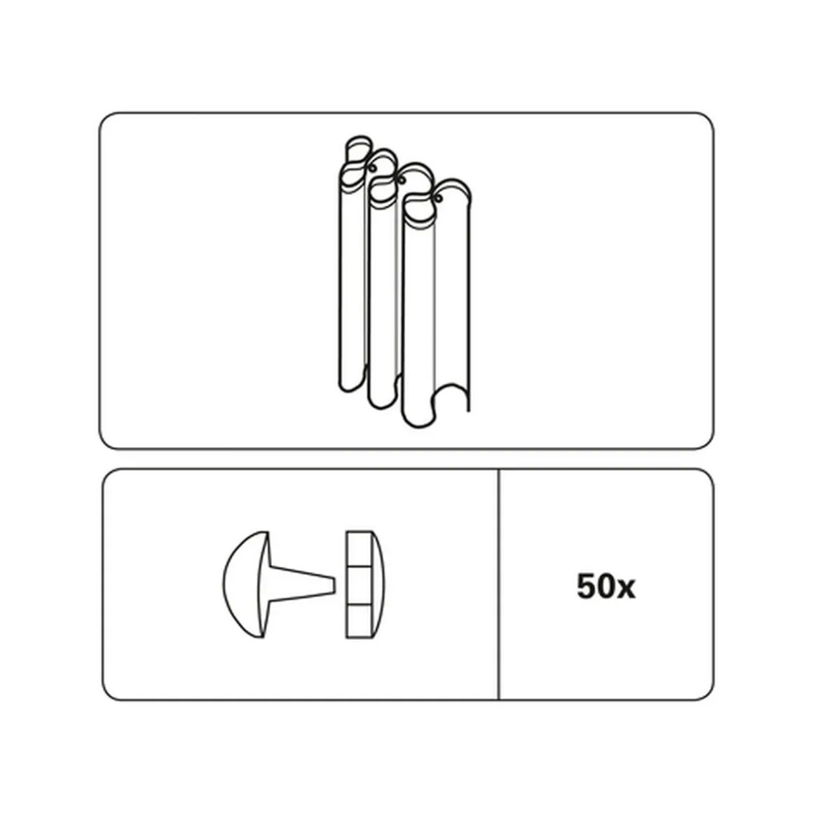 Faltenstecker glasklar