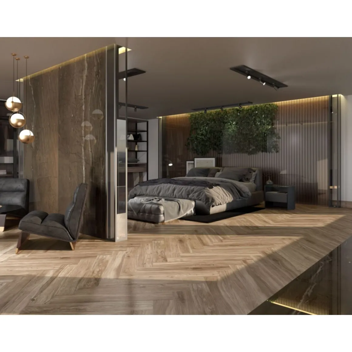 Feinsteinzeug Rovere brown, 15x90x0,88cm
