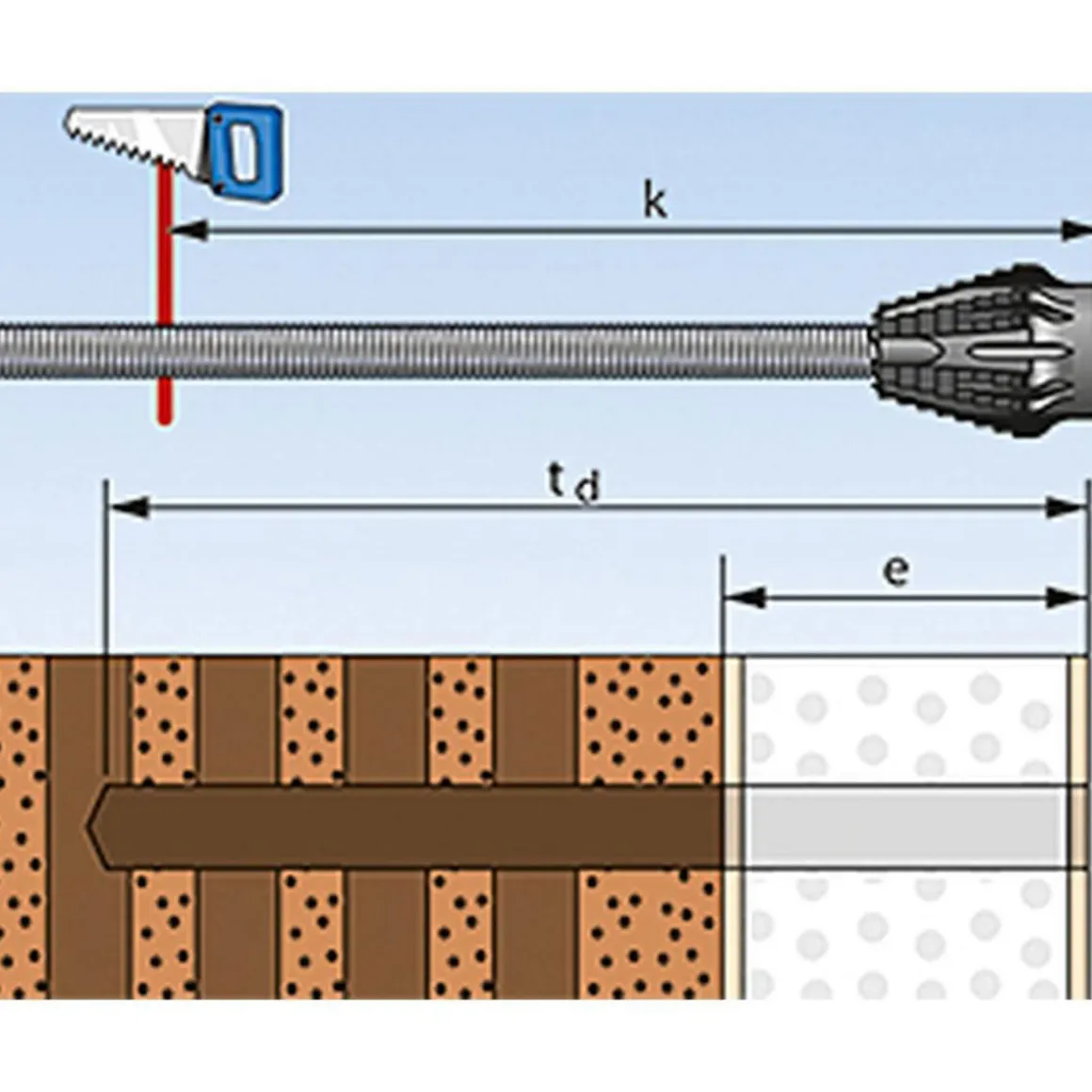 FischerAbstandsmontagesystem TherMax 12/110 mm M12 2 Stück
