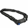 Fischer Bikes Kettenschloss mit Zahlencode und Reflex 80 cm 8 mm
