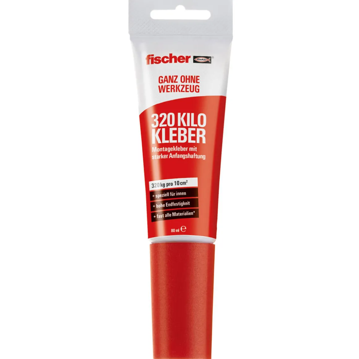 Fischer320-Kilo Kleber Ganz ohne Werkzeug 80 ml